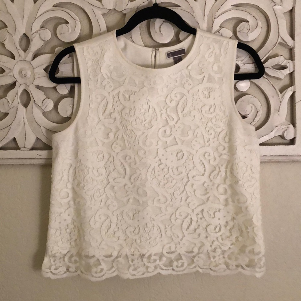 Lace overlay top